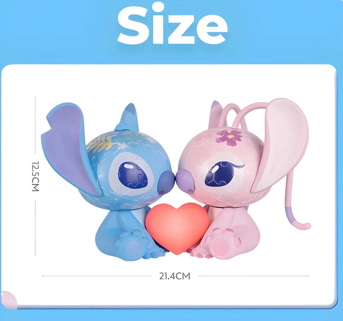 Stitch Puzzle 3D Lamp - Tophatter Daily Deals