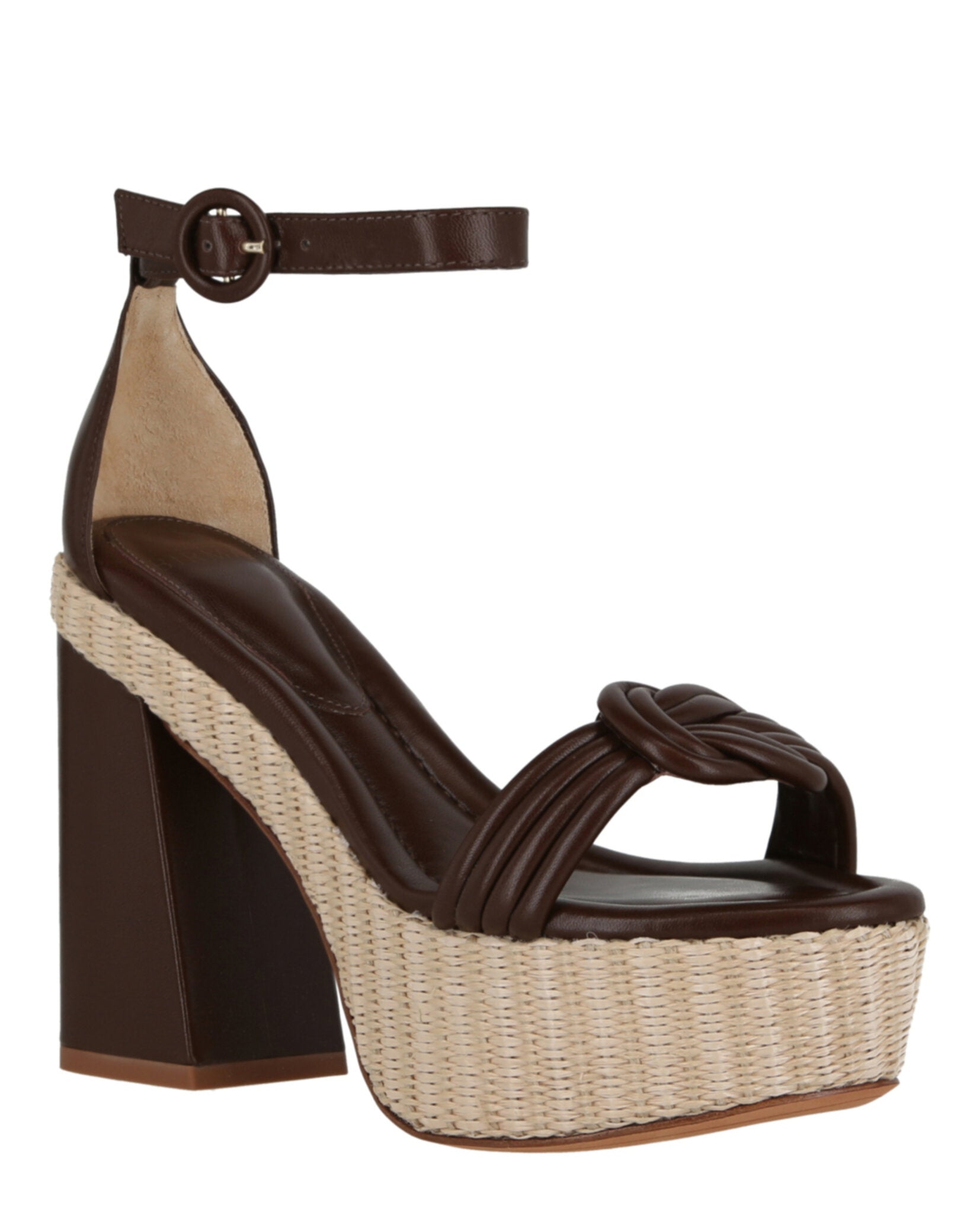 Alexandre Birman Vicky Ankle Wrap Platform Sandals Footwear - Tophatter Daily Deals