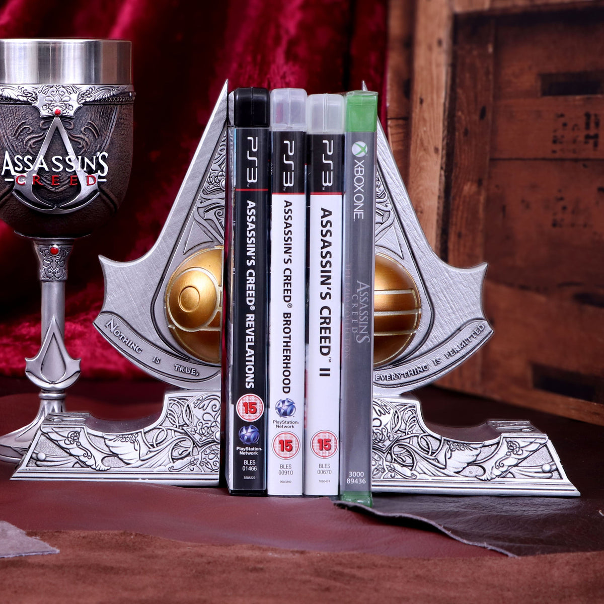Assassin's Creed Apple of Eden Bookends Collectible Merchandise - Tophatter Daily Deals