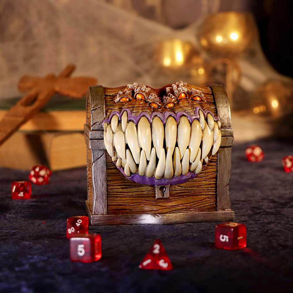Dungeons & Dragons Mimic Dice Box Dice Set - Tophatter Daily Deals