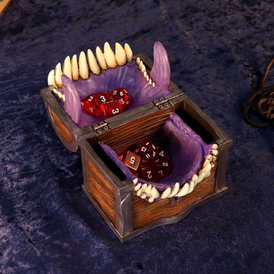 Dungeons & Dragons Mimic Dice Box Dice Set - Tophatter Daily Deals