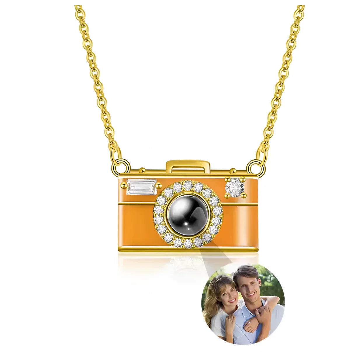 Camera Necklace Gold - Tophatter Daily Deals