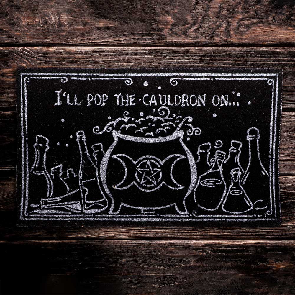 I'll Pop the Cauldron On - Officially Licensed Doormat 45 x 75cm Doormat - Tophatter Daily Deals