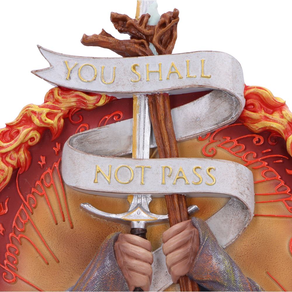 The Lord of the Rings – “You Shall Not Pass” Wall Plaque Wall Plaque - Tophatter Daily Deals