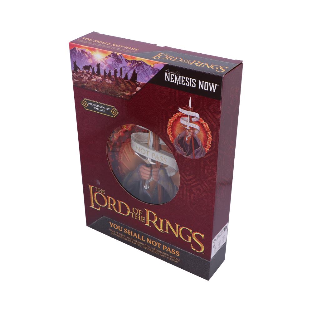 The Lord of the Rings – “You Shall Not Pass” Wall Plaque Wall Plaque - Tophatter Daily Deals