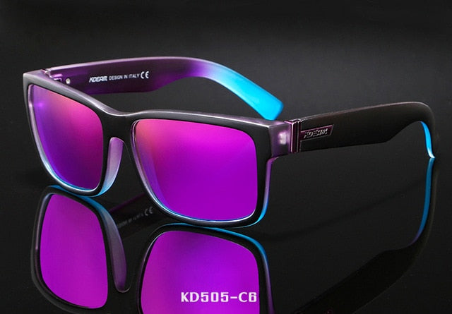 Revamp Of Sport Men Sunglasses Polarized KDEAM Shockingly Colors C6 Polarized With Box Sunglasses - Tophatter Daily Deals