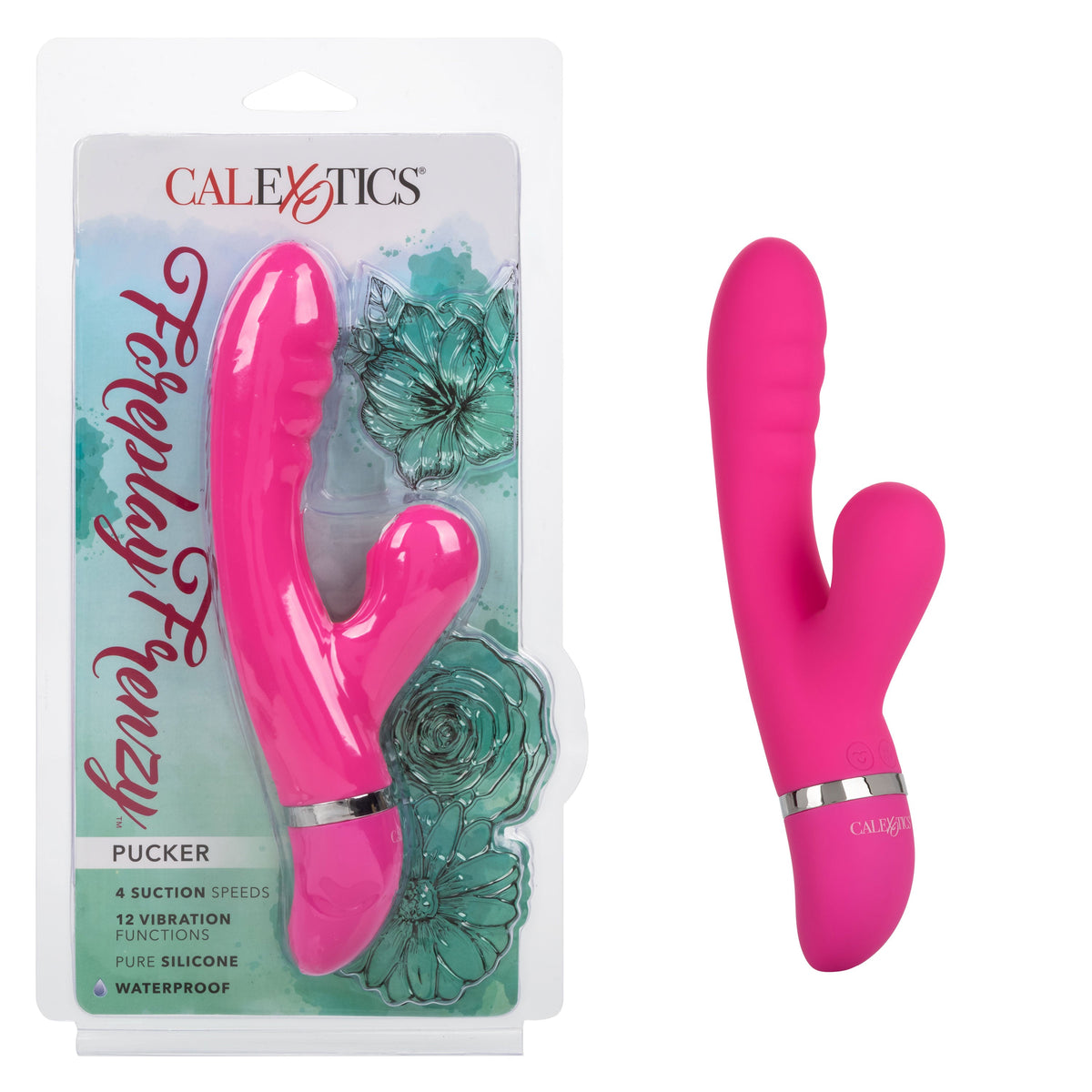 Foreplay Frenzy Pucker – Dual Motor Rabbit Vibrator with Suction > Vibrators > Ladies > Rabbit - Tophatter Daily Deals