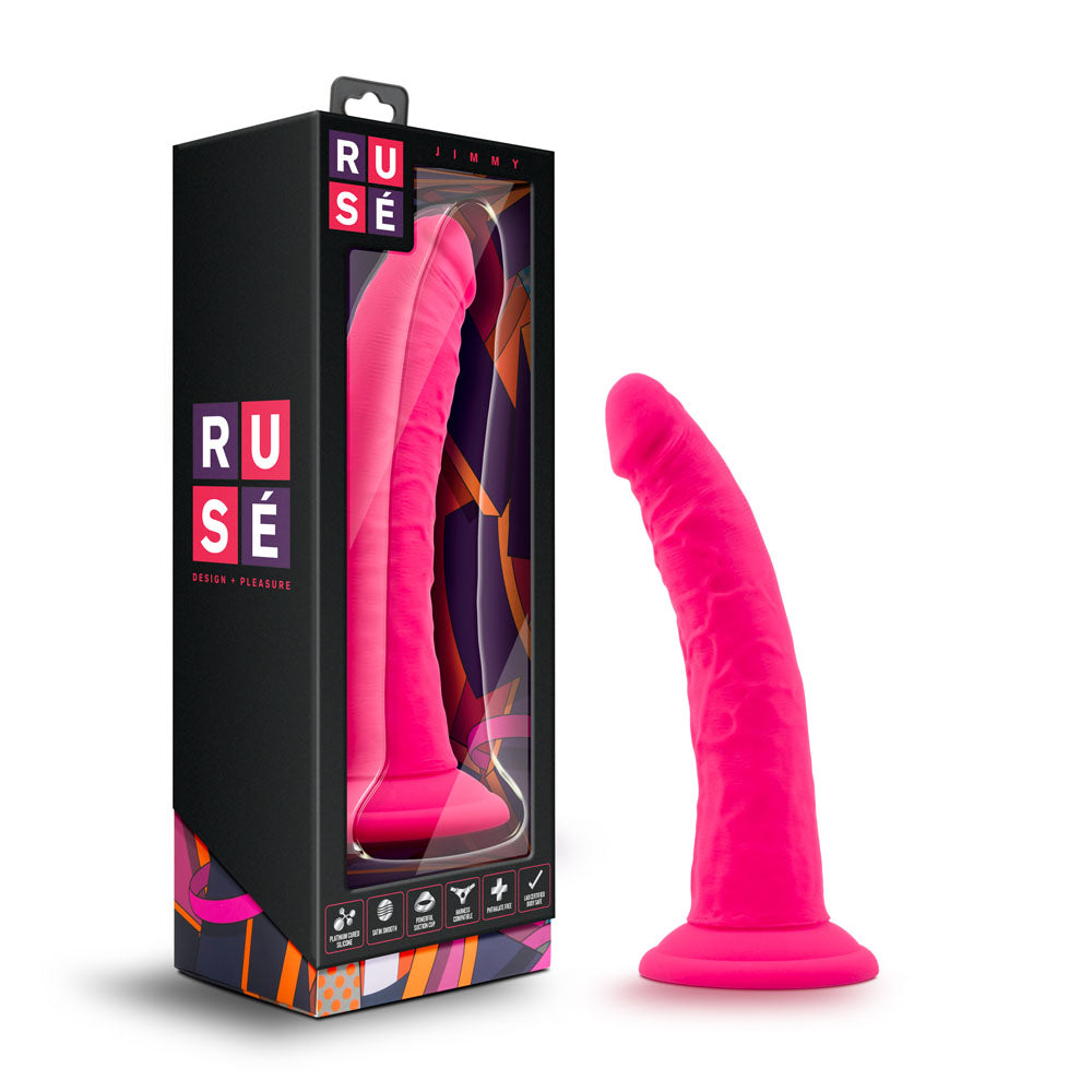 Ruse Jimmy Hot Pink Dildo 7 Inch Insertable Length > Dildos > Realistic Dildos - Tophatter Daily Deals