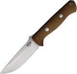 Bark River Knives Bravo 1 Fixed Blade - A2 Steel - Matte Natural Micarta - BA111MNCM Fixed Blade - Tophatter Daily Deals