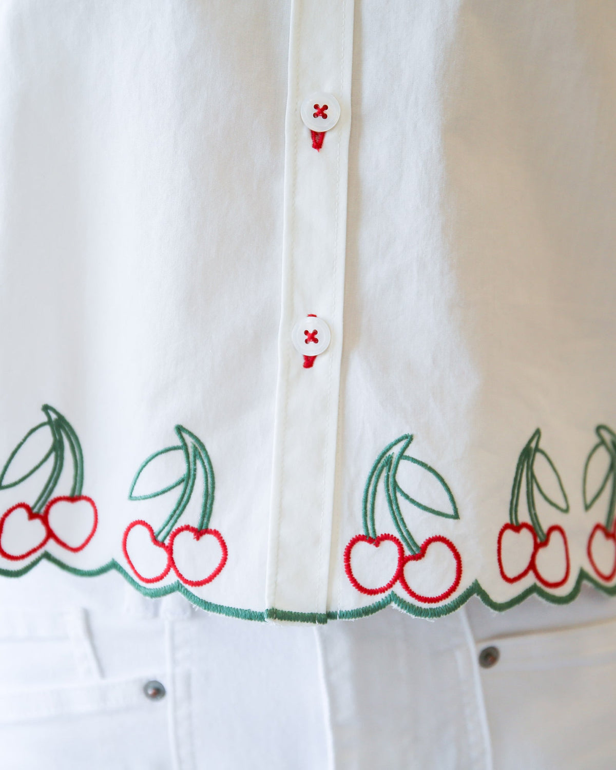 Cherry Cute Button Down Women's Tops - Tophatter Daily Deals