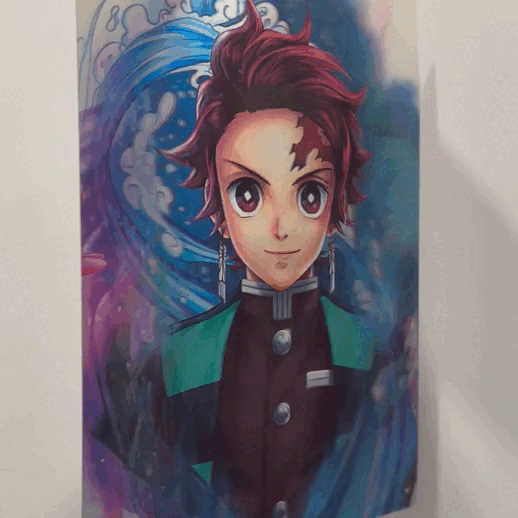 3D Anime Poster Demon Slayer - Tophatter Daily Deals