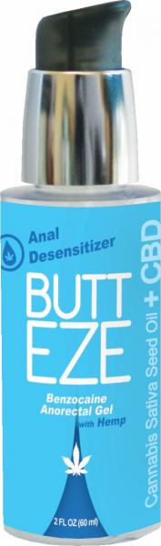 Butt Eze Anal Gel Desensitizer with Hemp Seed Oil 2oz - Tophatter Daily Deals