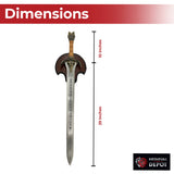 Barbarian Father's Medieval Rams Head Sword historical period - Tophatter Daily Deals