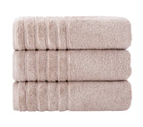 Barnum Turkish Cotton Luxury Large Bath Towels - 3 Pieces - 30x56" Poised Taupe Bath Towel - Tophatter Daily Deals