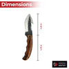 Barracuda Full Tang Gut Hook Outdoor Hunting Knife Knives - Tophatter Daily Deals