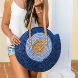 Straw Circle Tote Handbags & Wallets - Tophatter Daily Deals