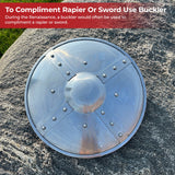 Battle Ready Medieval Buckler Shield historical period - Tophatter Daily Deals