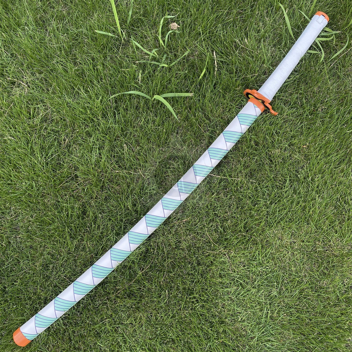 IRL Rengoku Nichirin Sword Anime Katana 1045 Carbon Steel Version - Tophatter Daily Deals