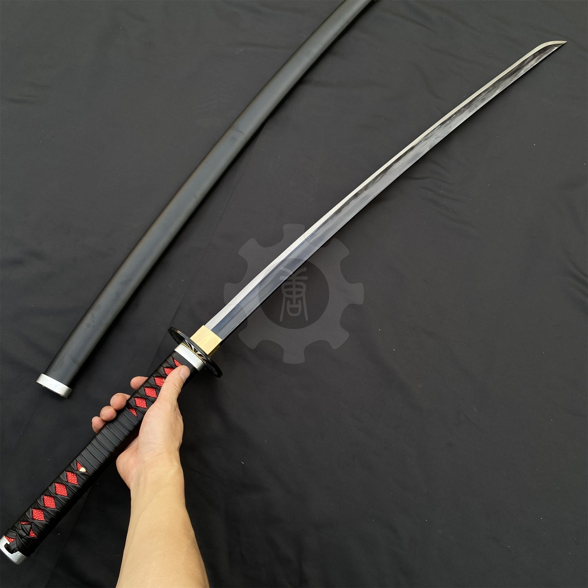 Tanjiro 2nd Nichirin Sword Katana 1045 Carbon Steel Version - Tophatter Daily Deals