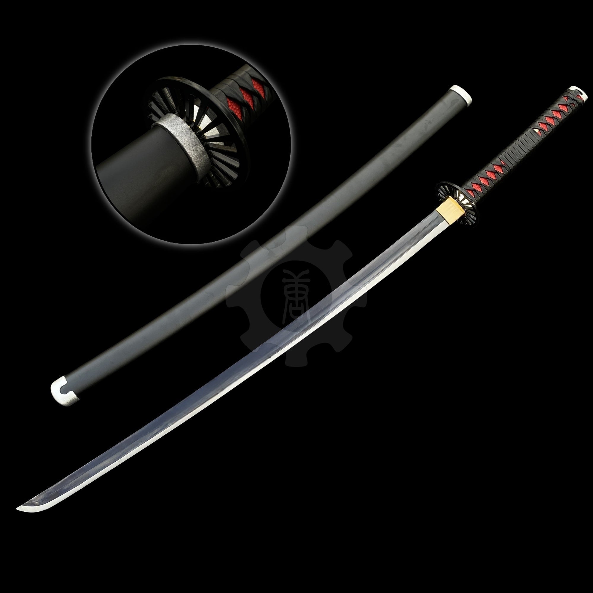 Tanjiro 2nd Nichirin Sword Katana 1045 Carbon Steel Version - Tophatter Daily Deals