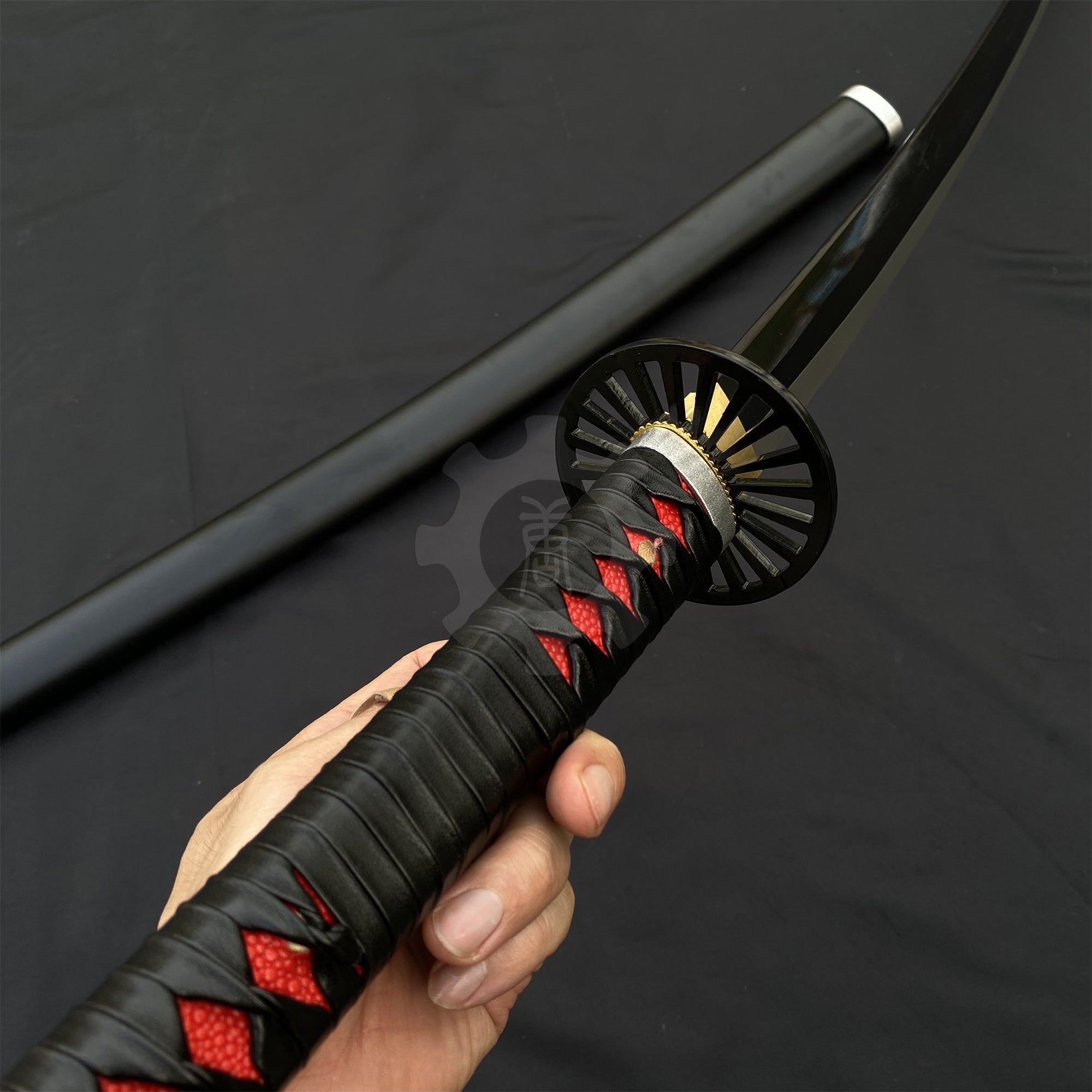 Tanjiro 2nd Nichirin Sword Katana 1045 Carbon Steel Version - Tophatter Daily Deals