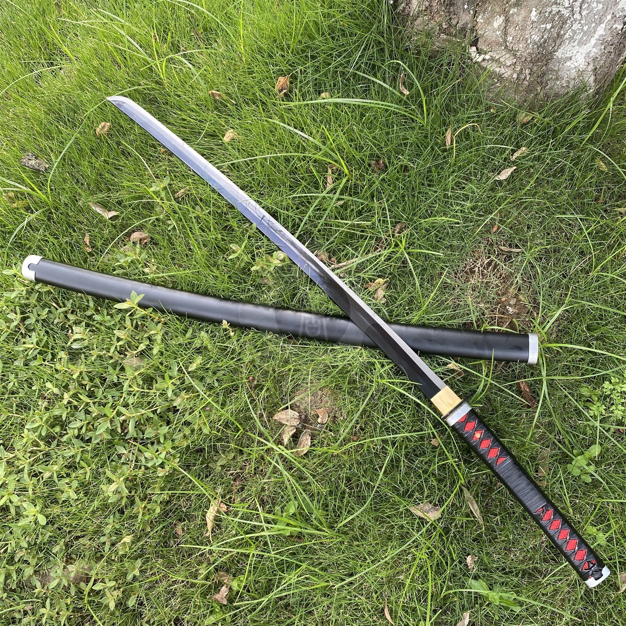 Tanjiro 2nd Nichirin Sword Katana 1045 Carbon Steel Version - Tophatter Daily Deals