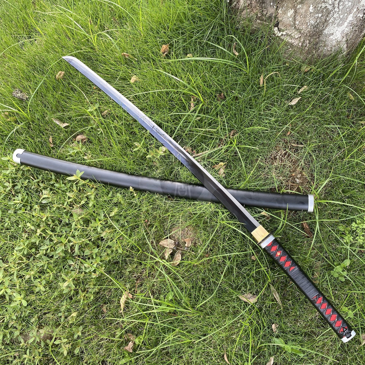 Tanjiro 2nd Nichirin Sword Katana 1045 Carbon Steel Version - Tophatter Daily Deals
