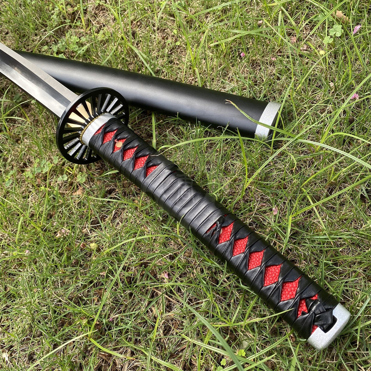 Tanjiro 2nd Nichirin Sword Katana 1045 Carbon Steel Version - Tophatter Daily Deals