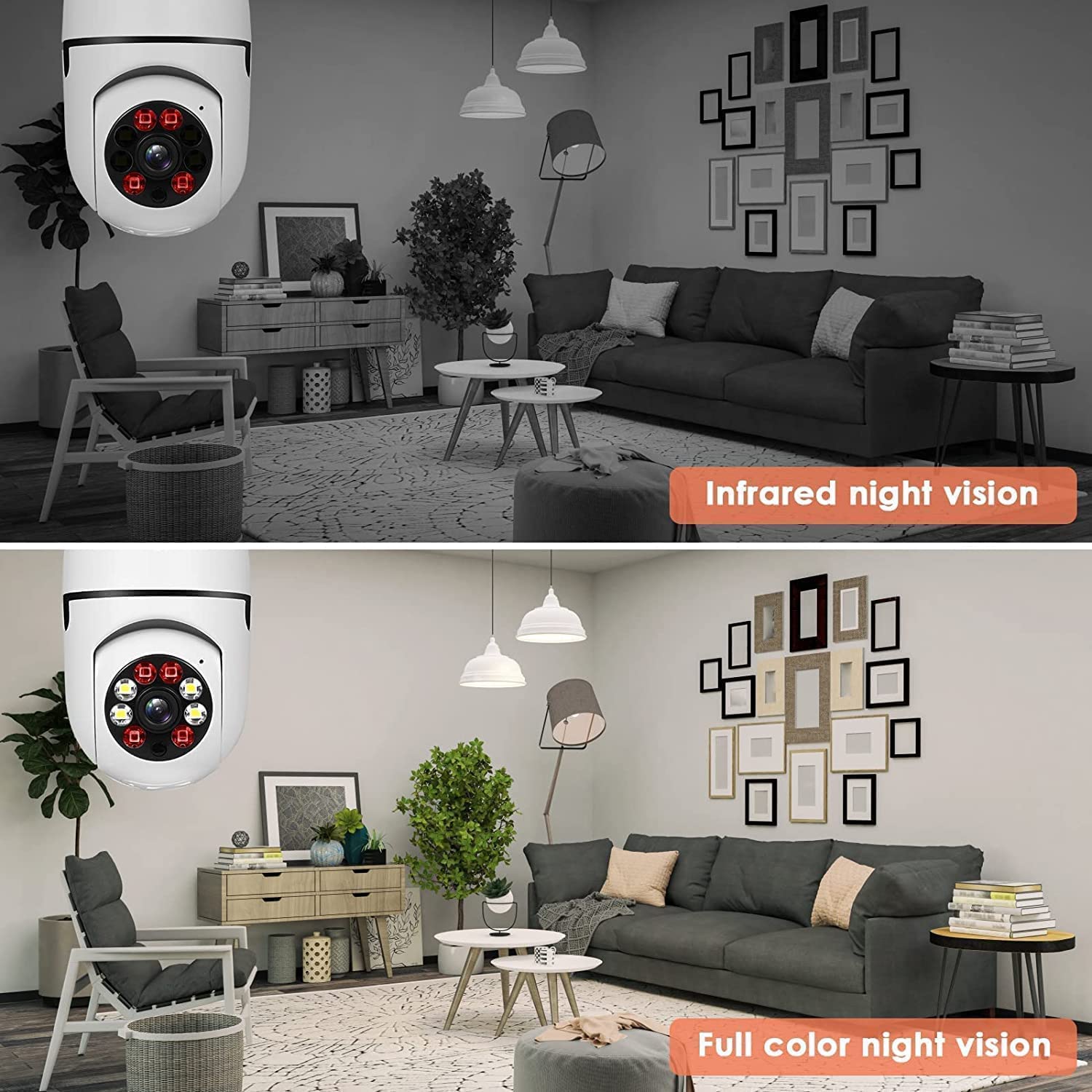 360 Degree 1080p Light Bulb Camera. - Tophatter Daily Deals