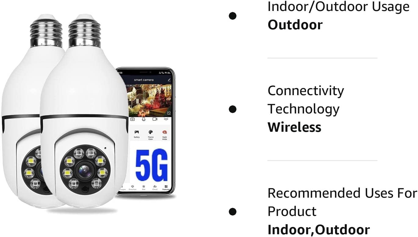 360 Degree 1080p Light Bulb Camera. - Tophatter Daily Deals