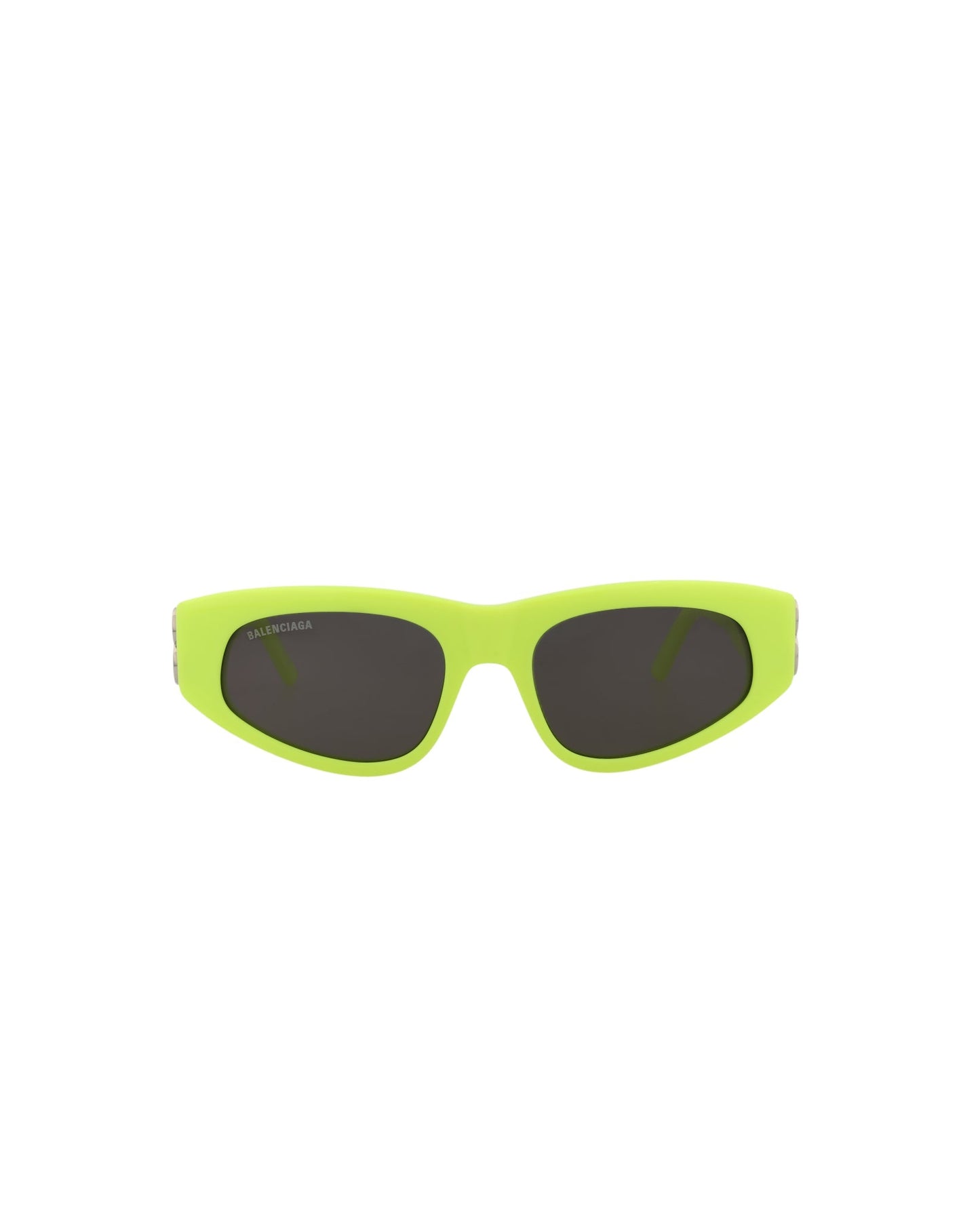 Balenciaga Cat Eye-Frame Acetate Sunglasses Yellow Silver Grey Sunglasses - Tophatter Daily Deals