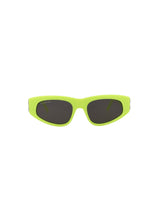 Balenciaga Cat Eye-Frame Acetate Sunglasses Yellow Silver Grey Sunglasses - Tophatter Daily Deals