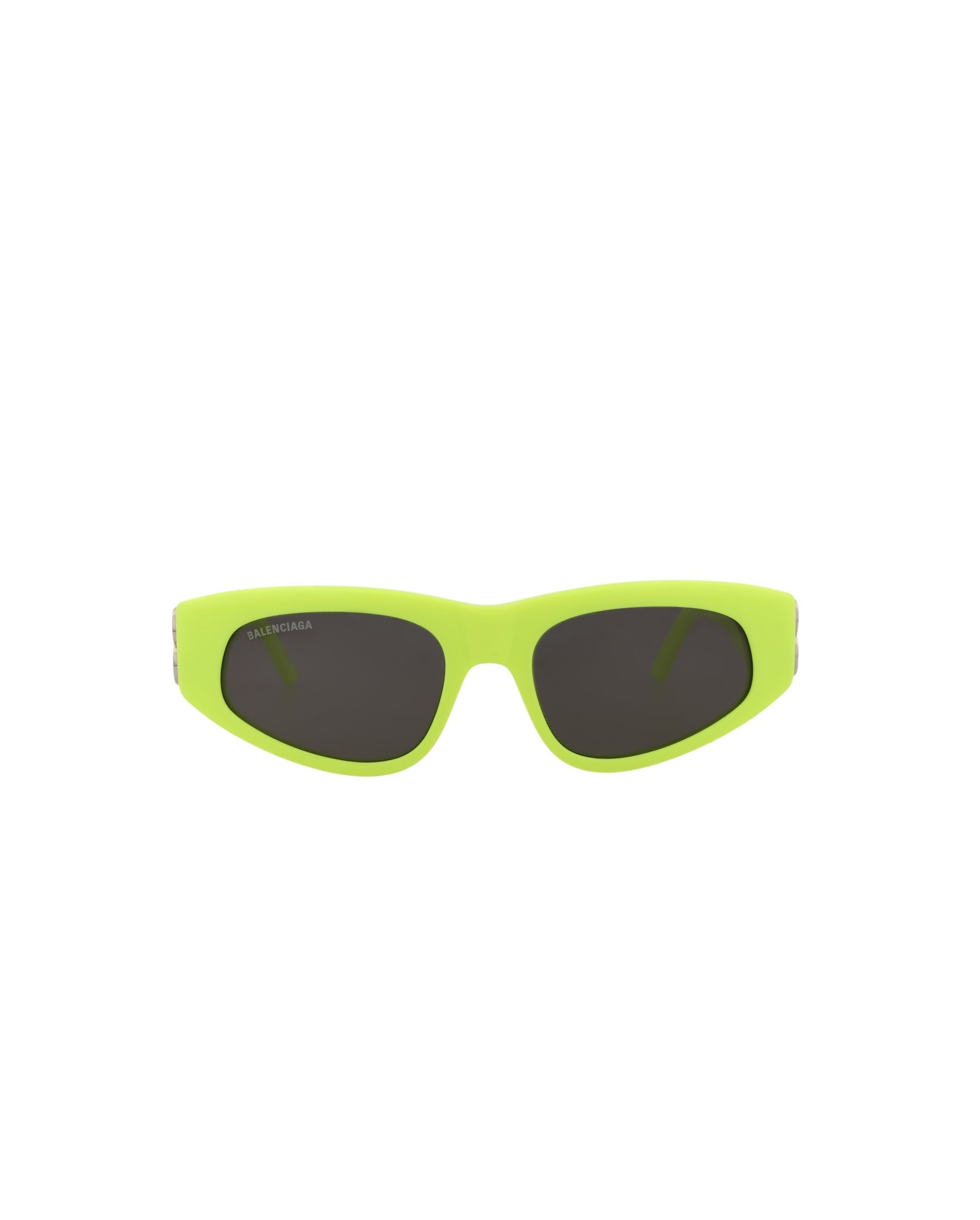Balenciaga Cat Eye-Frame Acetate Sunglasses Yellow Silver Grey Sunglasses - Tophatter Daily Deals