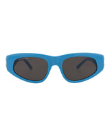 Balenciaga Cat Eye-Frame Acetate Sunglasses Light Blue Silver Grey Sunglasses - Tophatter Daily Deals