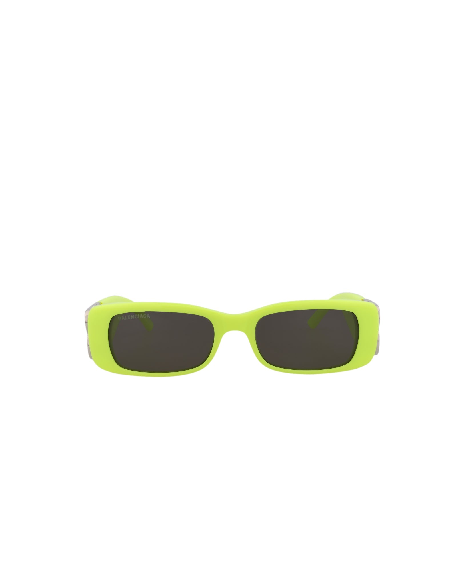Balenciaga Square-Frame Acetate Sunglasses Yellow Silver Grey Sunglasses - Tophatter Daily Deals