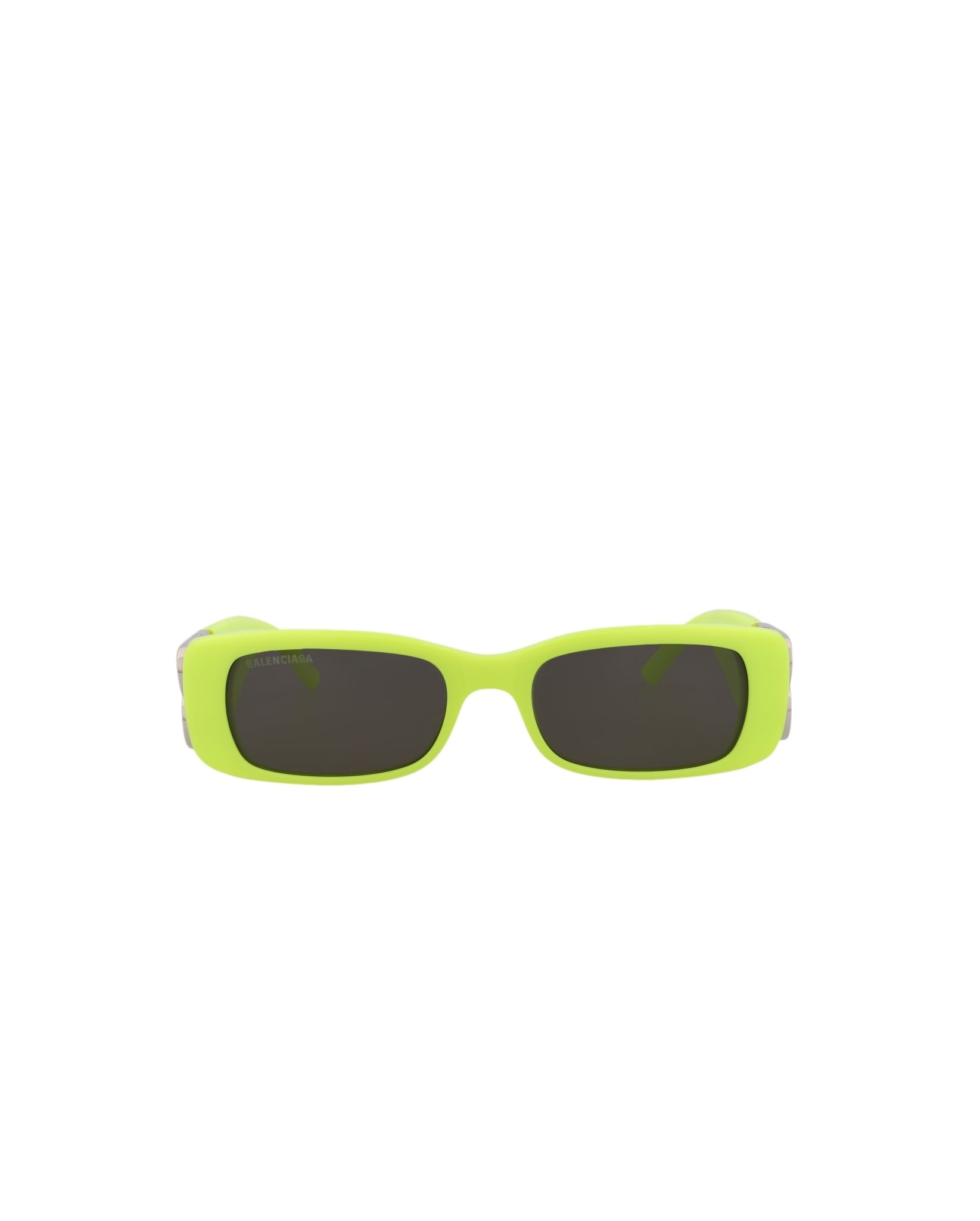 Balenciaga Square-Frame Acetate Sunglasses Yellow Silver Grey Sunglasses - Tophatter Daily Deals