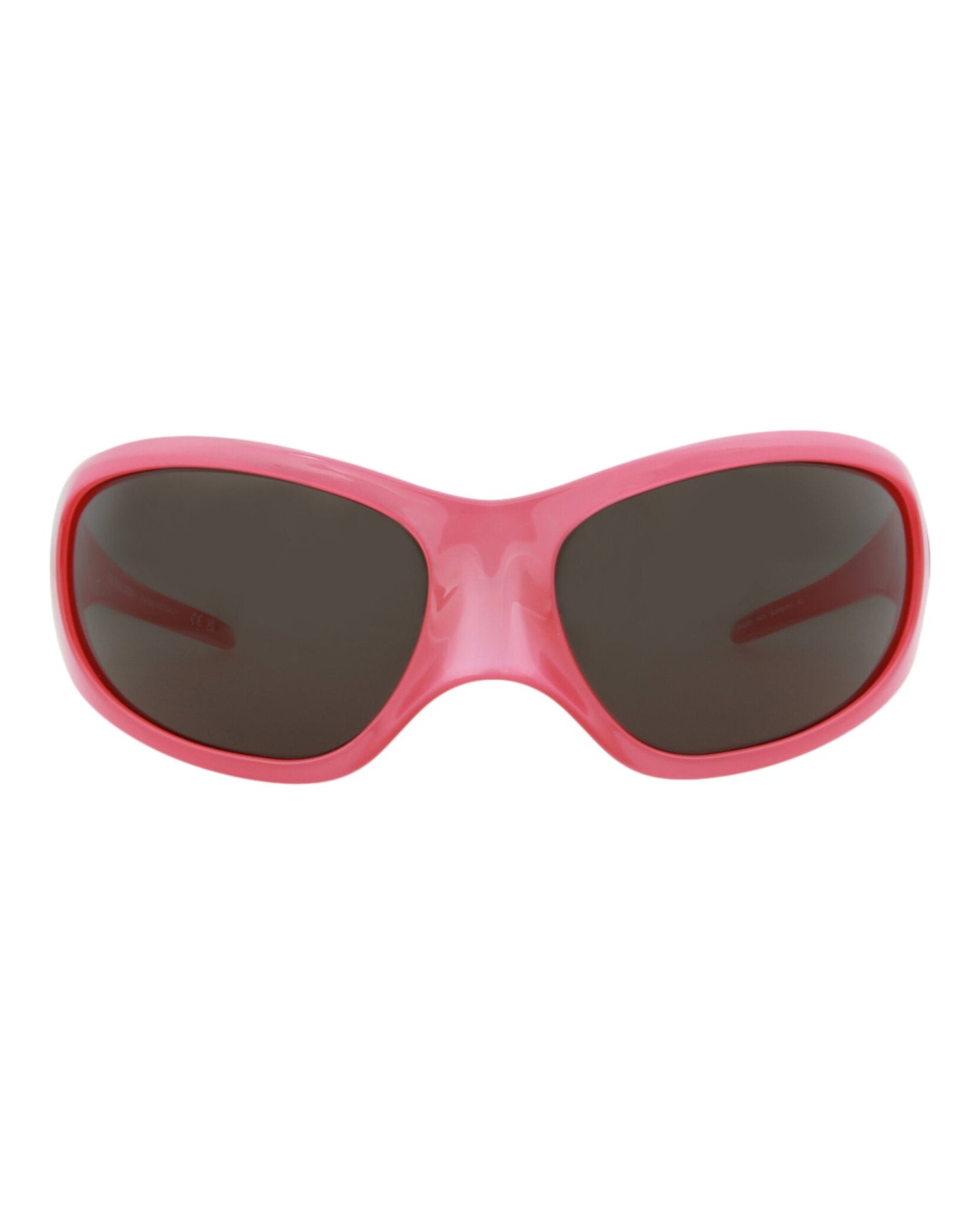 Balenciaga Shield-Frame Bio Injection Sunglasses Pink Pink Grey Sunglasses - Tophatter Daily Deals
