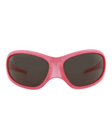 Balenciaga Shield-Frame Bio Injection Sunglasses Pink Pink Grey Sunglasses - Tophatter Daily Deals