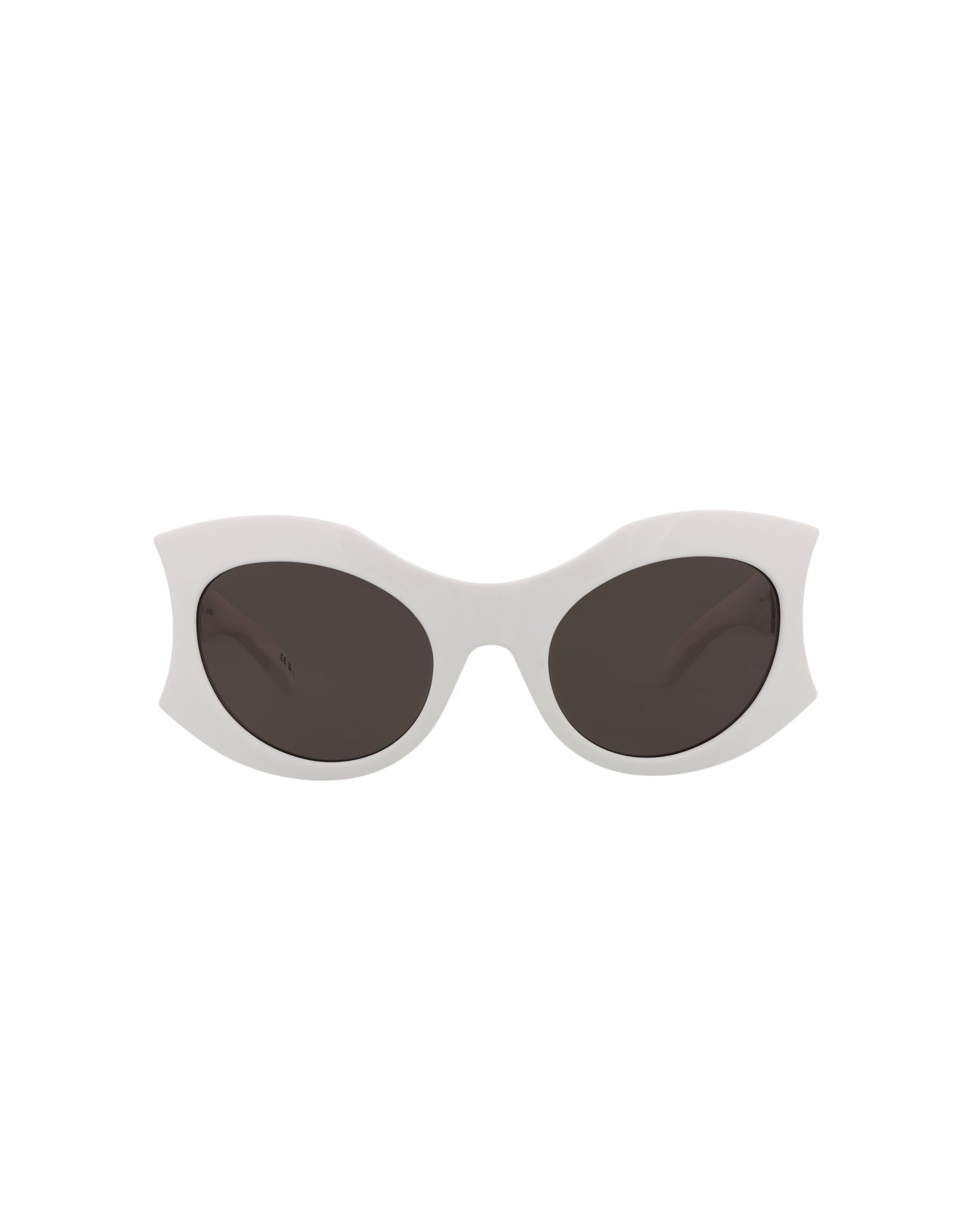 Balenciaga Cat Eye-Frame Bio Injection Sunglasses White White Grey Sunglasses - Tophatter Daily Deals