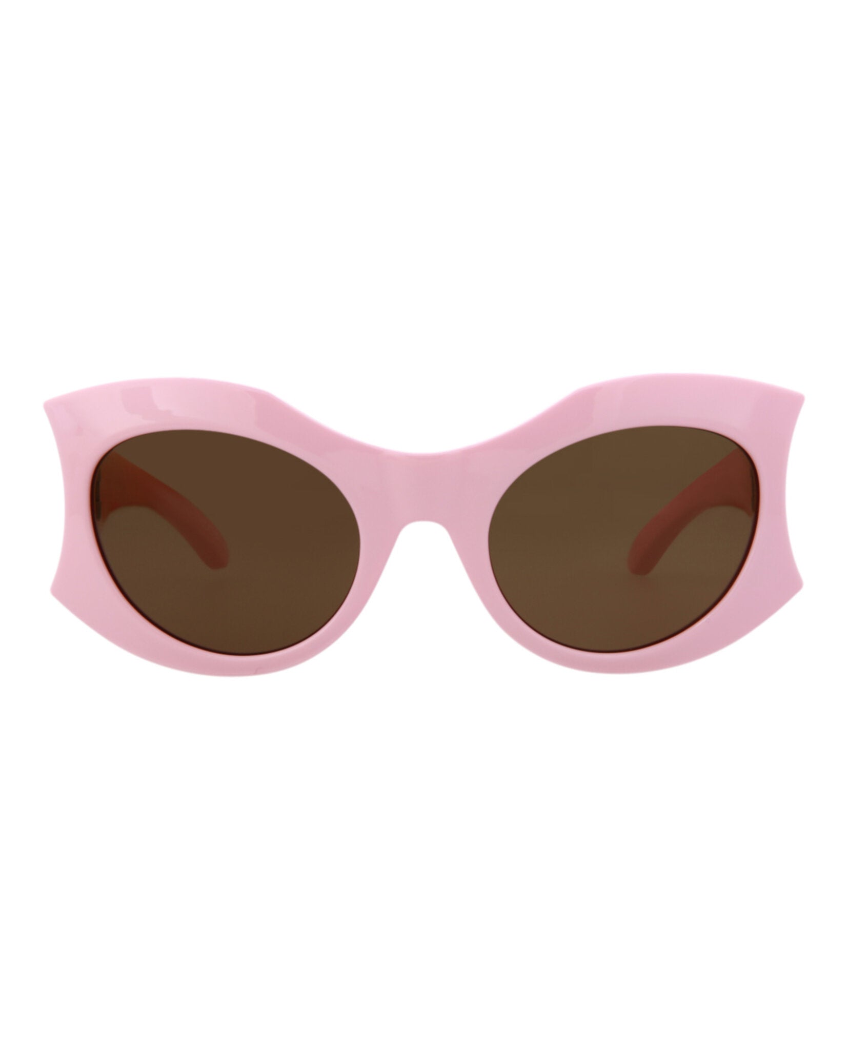 Balenciaga Cat Eye-Frame Bio Injection Sunglasses Pink Pink Brown Sunglasses - Tophatter Daily Deals