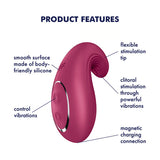 Satisfyer Dipping Delight Berry Lay-On Vibrator with 2 Powerful Motors and Flexible Tip > Vibrators > Vibrating Pads - Tophatter Daily Deals