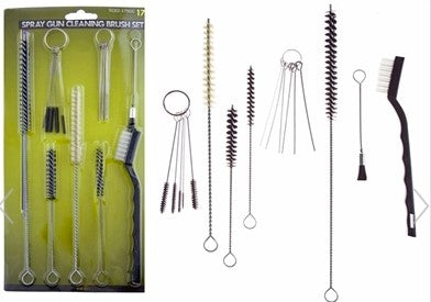 17pc Spray Gun Cleaning Brush Set - Tophatter Daily Deals