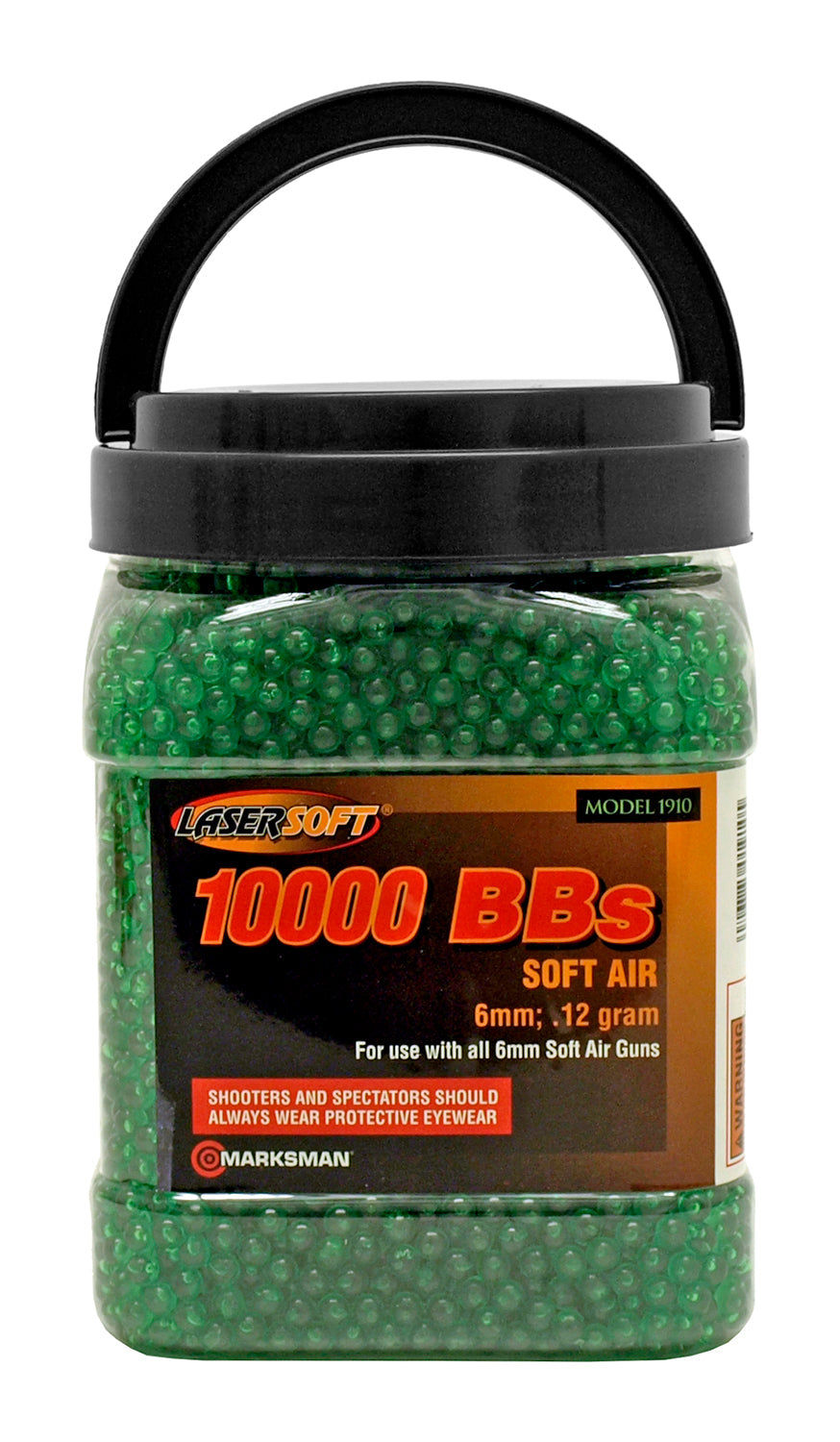 Marksman 10,000 .12g Airsoft BB's 6mm Ammo Lasersoft - Green Airsoft-BBs - Tophatter Daily Deals