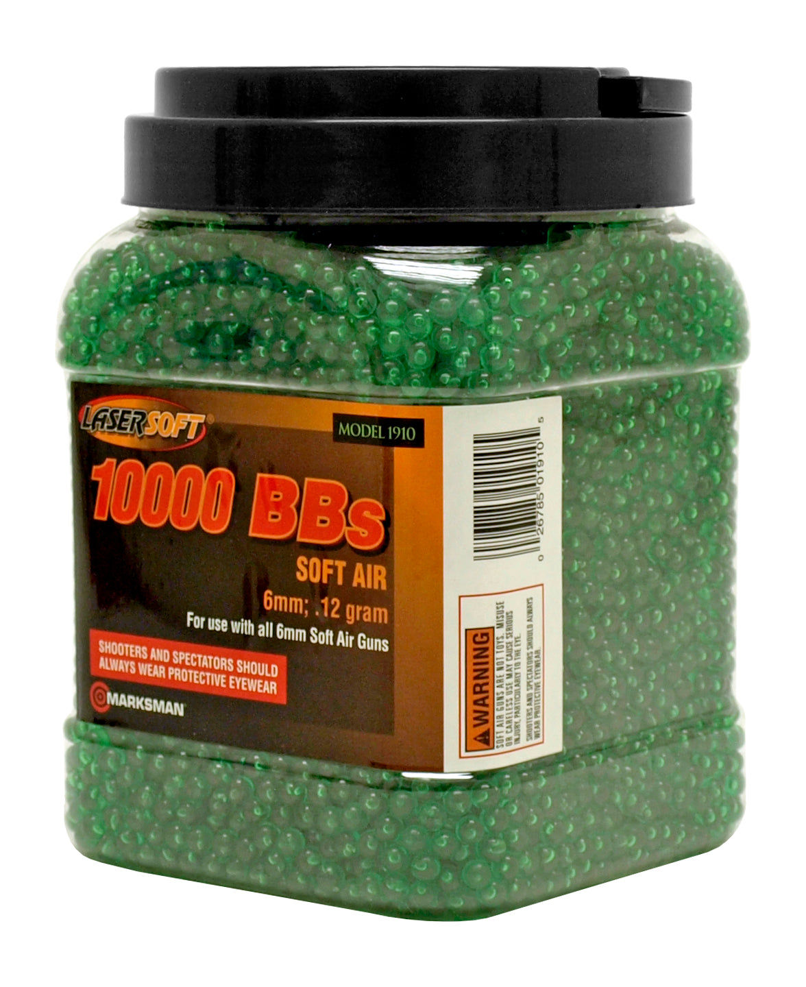 Marksman 10,000 .12g Airsoft BB's 6mm Ammo Lasersoft - Green Airsoft-BBs - Tophatter Daily Deals