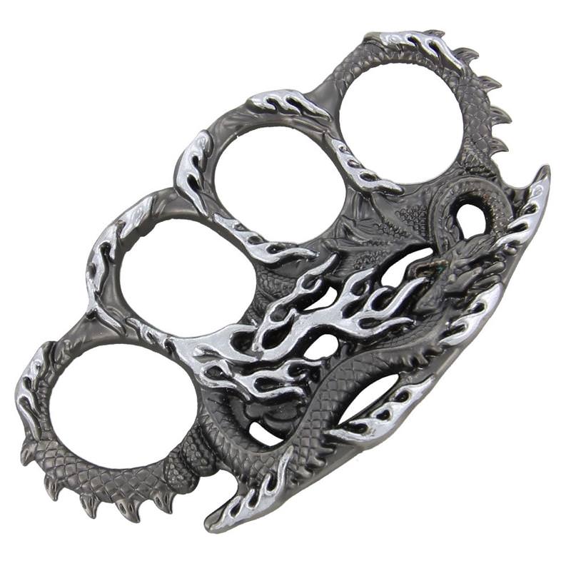 Dragon Flames Serpent Knuckle Duster Belt Buckle Collectible Weapons - Tophatter Daily Deals