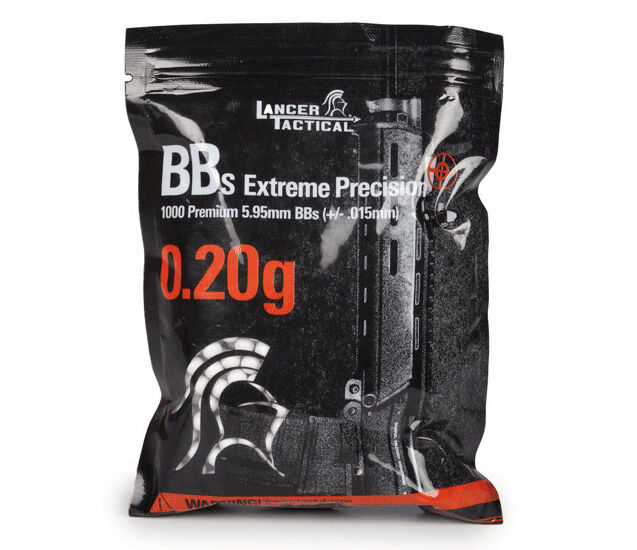 Lancer Tactical .20g Airsoft BBs Seamless Ammo - 1000 Round Airsoft-BBs - Tophatter Daily Deals