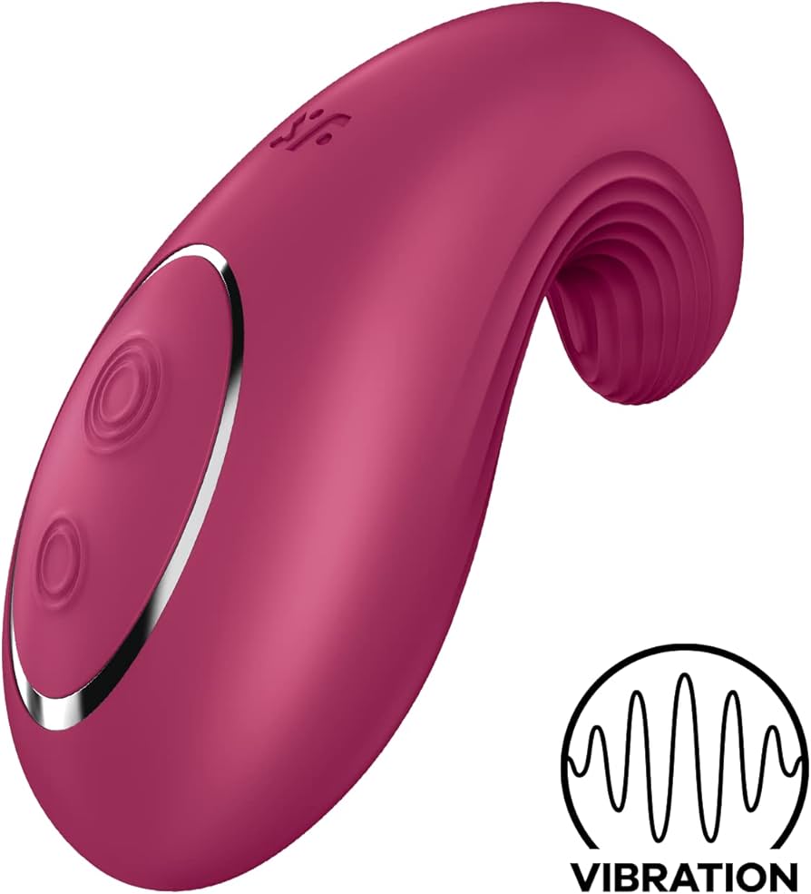 Satisfyer Dipping Delight Berry Lay-On Vibrator with 2 Powerful Motors and Flexible Tip > Vibrators > Vibrating Pads - Tophatter Daily Deals