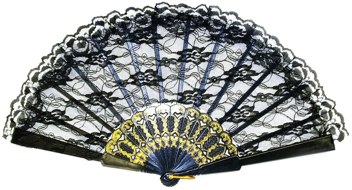 9" Lace Fan Costume Accessories - Tophatter Daily Deals