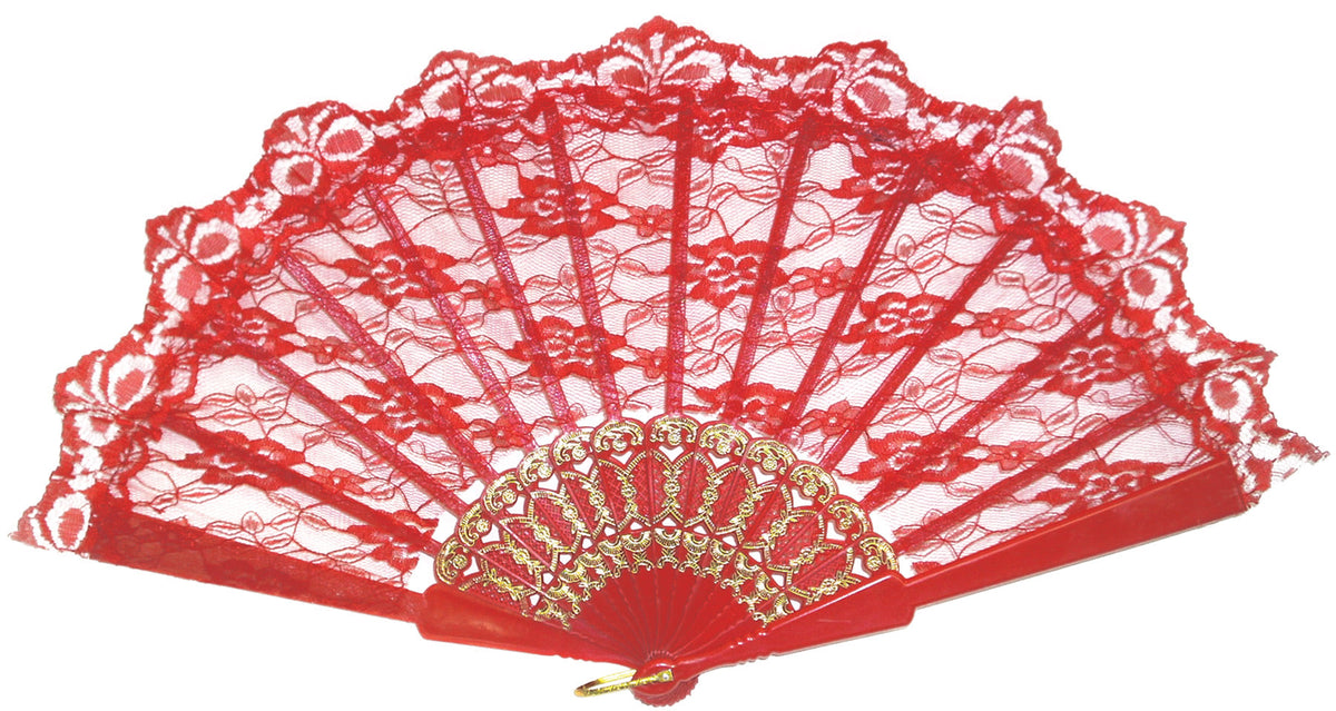 9" Lace Fan Costume Accessories - Tophatter Daily Deals