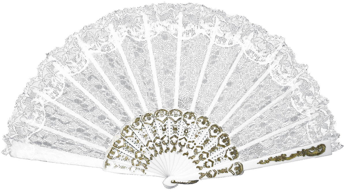 9" Lace Fan Costume Accessories - Tophatter Daily Deals